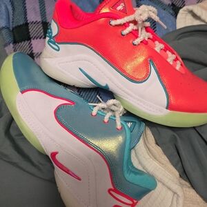 Nike Vibrant Pink and Blue Athletic Shoes